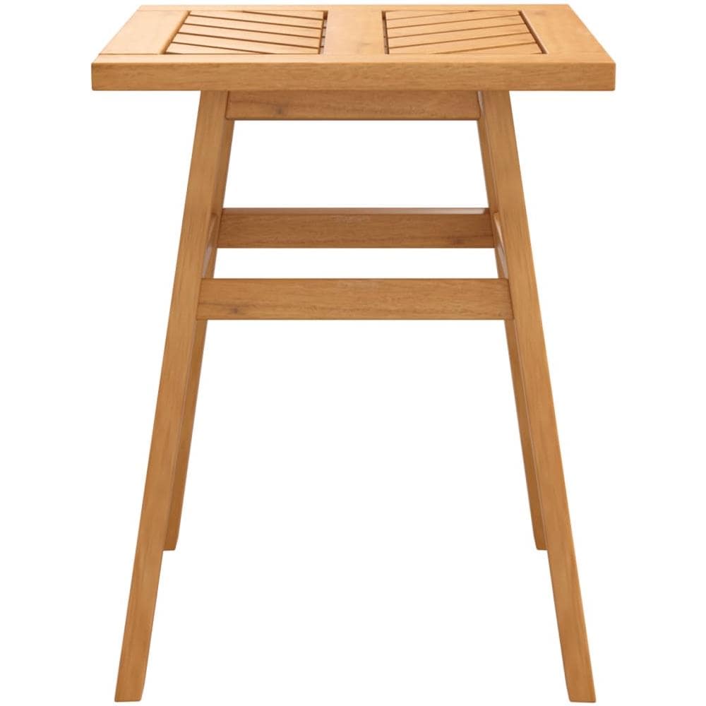 Tavolino 45x45x60 Cm In Legno Massello Di Acacia - Foto 3