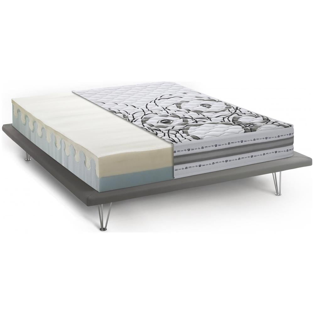 Materasso Matrimoniale Silvana, Materasso In Memory Foam E Waterfoam, 100% Made In Italy, Anti Acaro E Anallergico, Cm 160x200h 22 - Foto 2