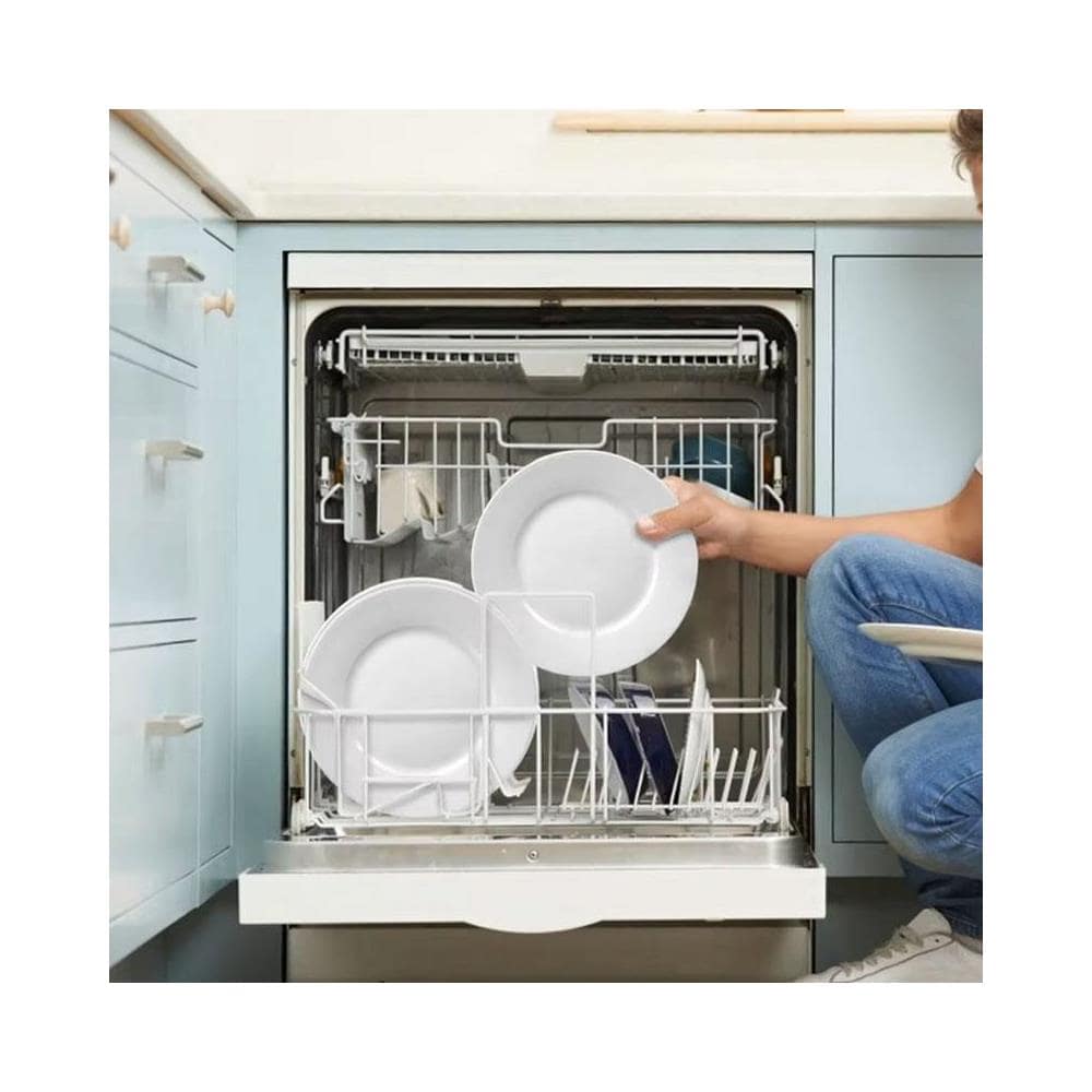 Servizio Piatti 18 Pezzi In Porcellana Bianca Tondi Servizio 6 Persone, Bianco - Foto 4