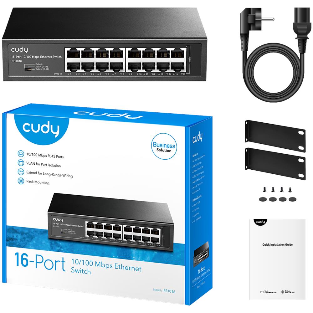 Switch FS1016 16 Porte Fast Ethernet Full Duplex - Foto 1