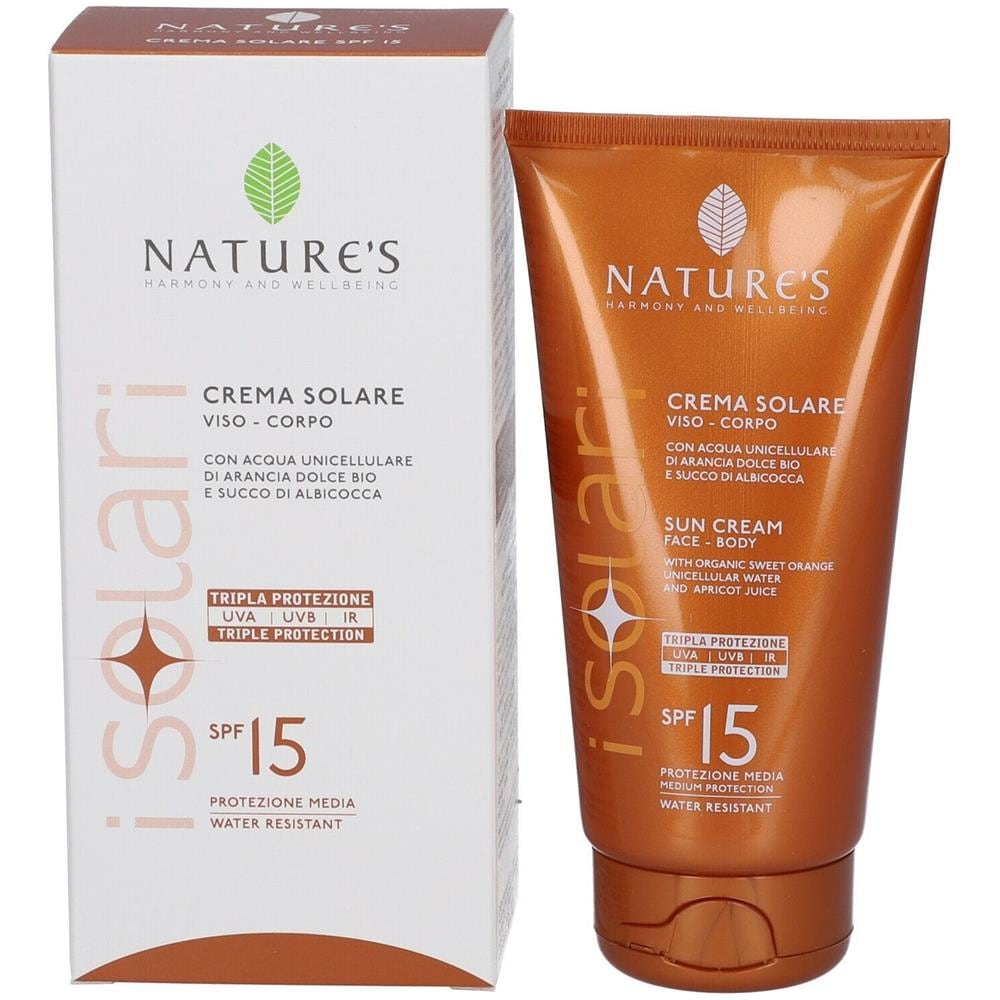Nature'S i Solari Crema Solare Viso e Corpo SPF 15 Ir Sun 150 ml - Foto 1