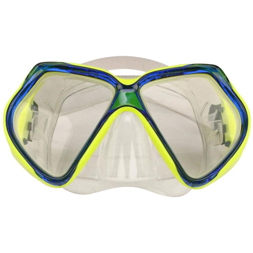 Senior Maschera Subacquea Di Silicone Giallo / blu Cobalto 88dk - Foto 2
