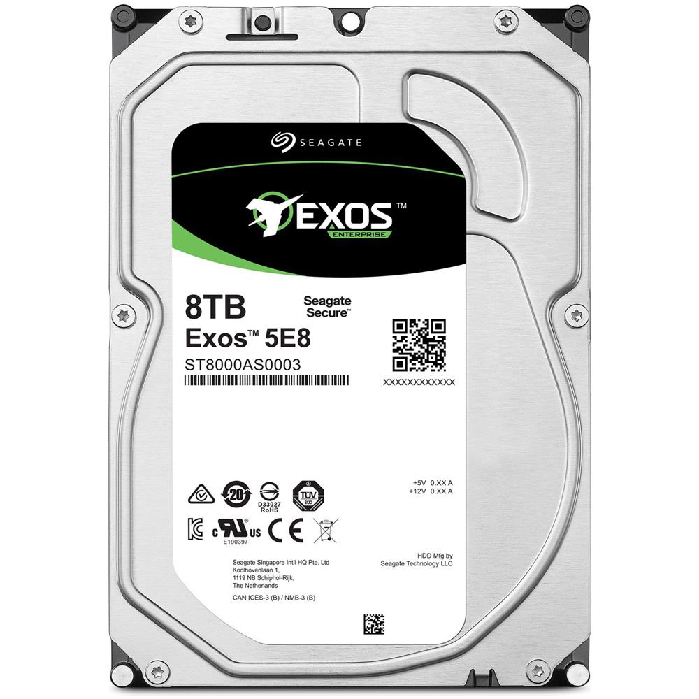 Hard Disk Interno Exos E Capacità 8TB 3.5" Interfaccia SATA 6 Gb / s Buffer 256MB 5900 rpm - Foto 2