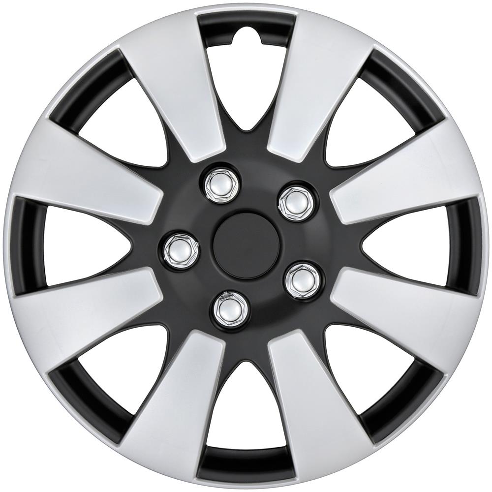 Copricerchi Auto Universali 16 Pollici C-137 Silver Black 31238 - Foto 4