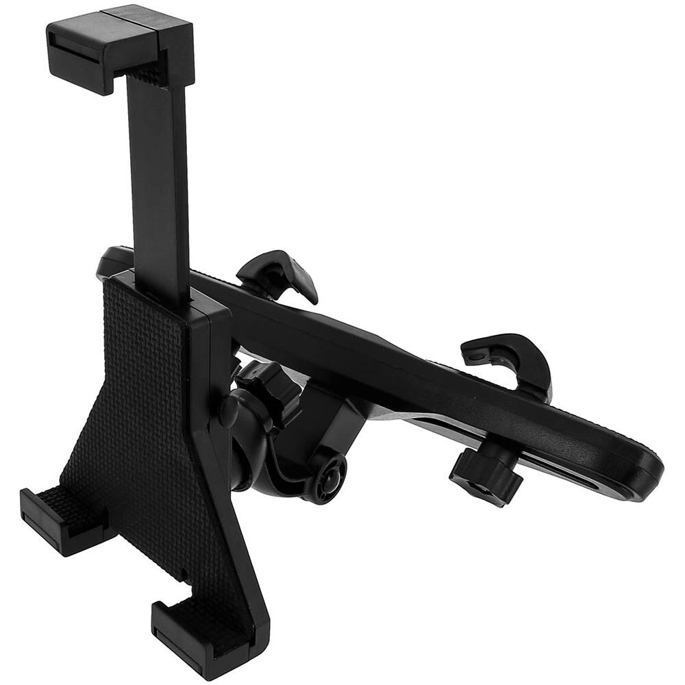 Supporto Auto Tablet 90 A 170 Mm Fissaggio Poggiatesta Rotante Nero - Foto 1