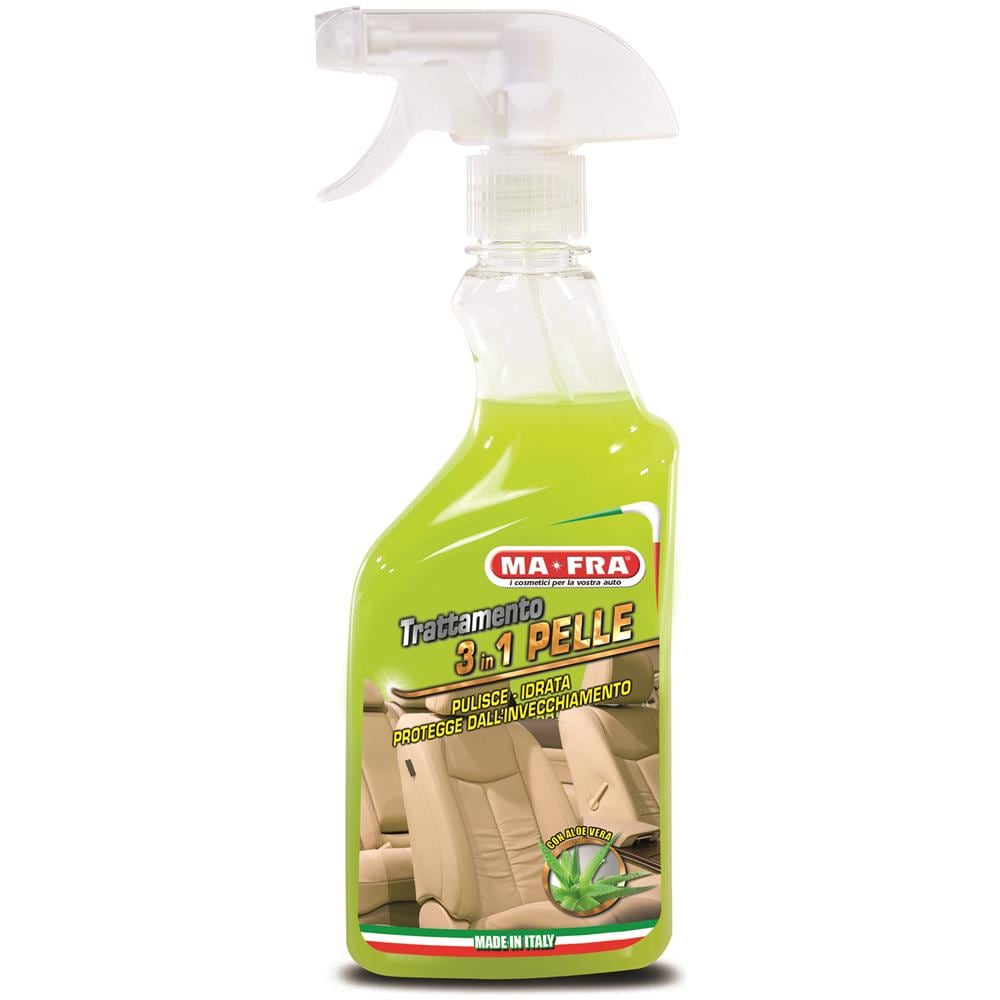 3in1 Trattamento Pelle Spray Lucida Rinnova Deterge Protegge Interni Auto - Foto 2