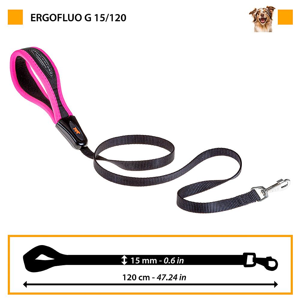 Guinzaglio Per Cani Ergocomfort Fluo G 15/120 Rosa - Foto 5