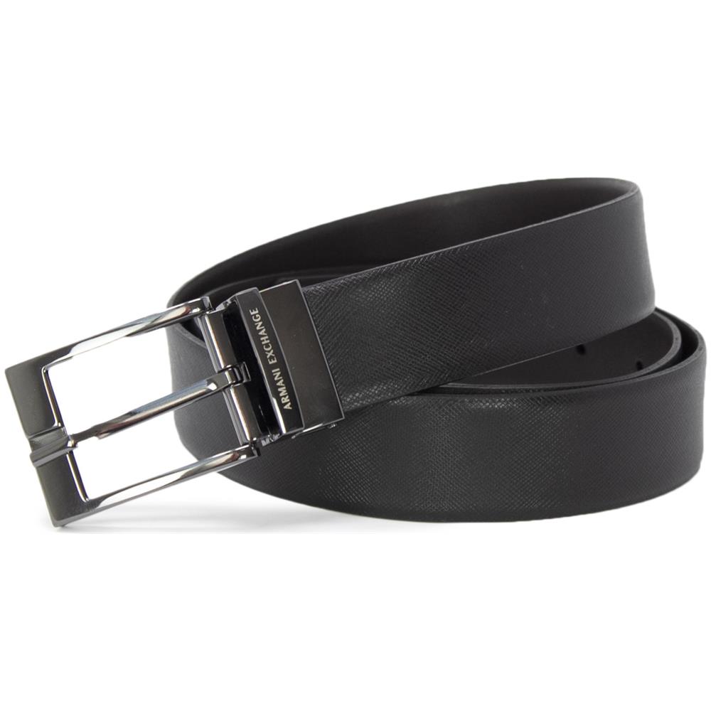 Marchio: Armani Exchange - Genere: Uomo - Tipologia: Cinturcolore: Nero, Taglia: Unica - Foto 1