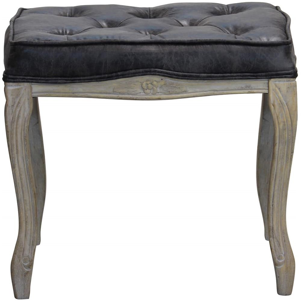 Napo - Sgabello Vintage In Ecopelle - Foto 4