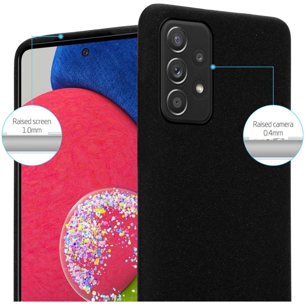 Custodia Compatibile Con Samsung Galaxy A52 (4g / 5g) / A52s In Frost Nero - Coperchio Protettivo In Silicone Tpu Flessibile - Foto 2