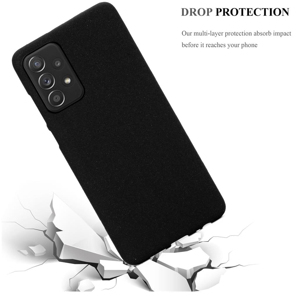 Custodia Compatibile Con Samsung Galaxy A52 (4g / 5g) / A52s In Frost Nero - Coperchio Protettivo In Silicone Tpu Flessibile - Foto 6