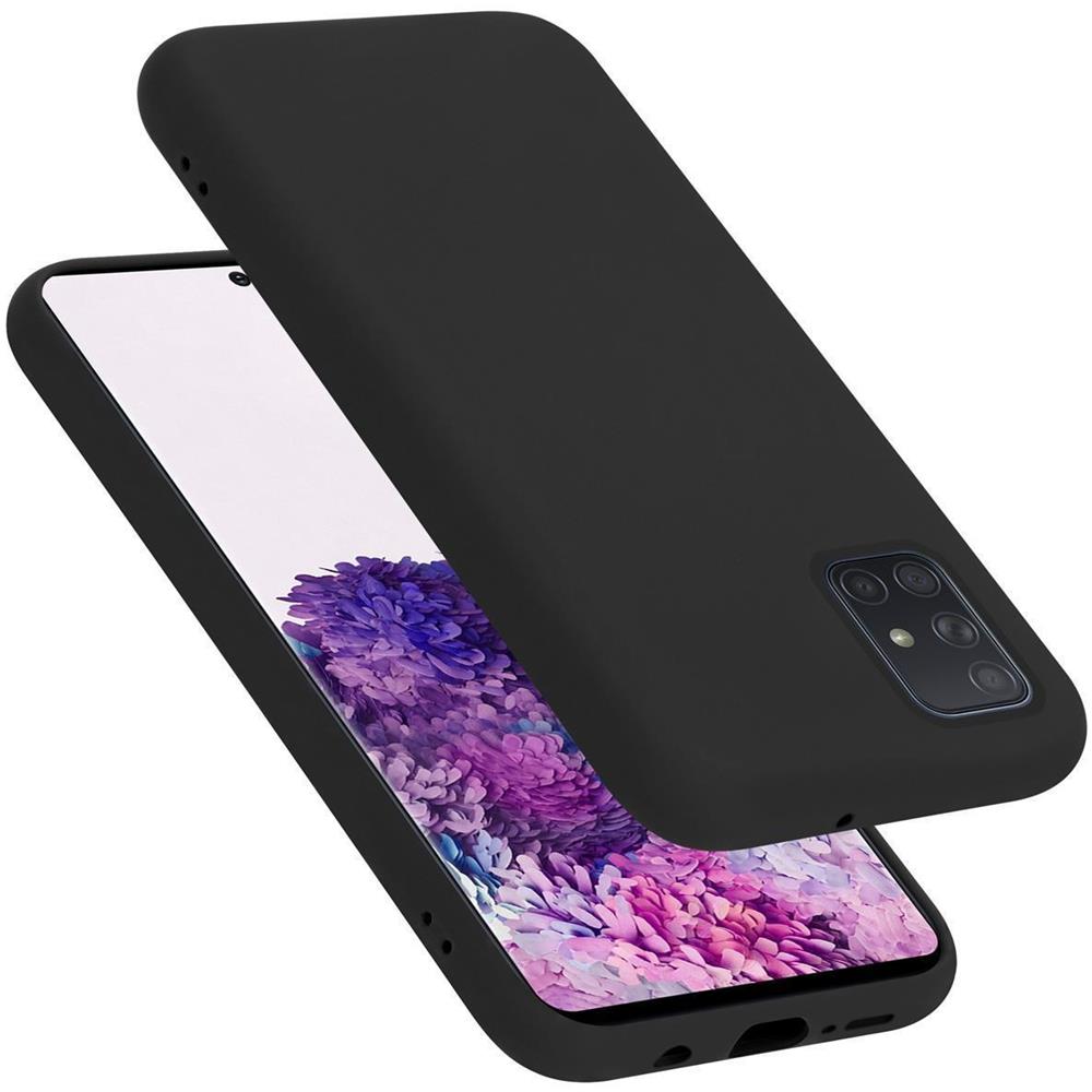 Custodia Compatibile Con Samsung Galaxy A51 5g In Liquid Nero - Coperchio Protettivo In Silicone Tpu Flessibile - Foto 1