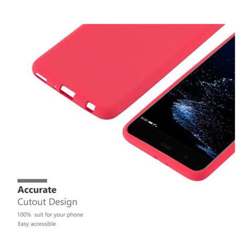 Custodia Compatibile Con Huawei P10 Plus In Frost Rosso - Coperchio Protettivo In Silicone Tpu Flessibile - Foto 2