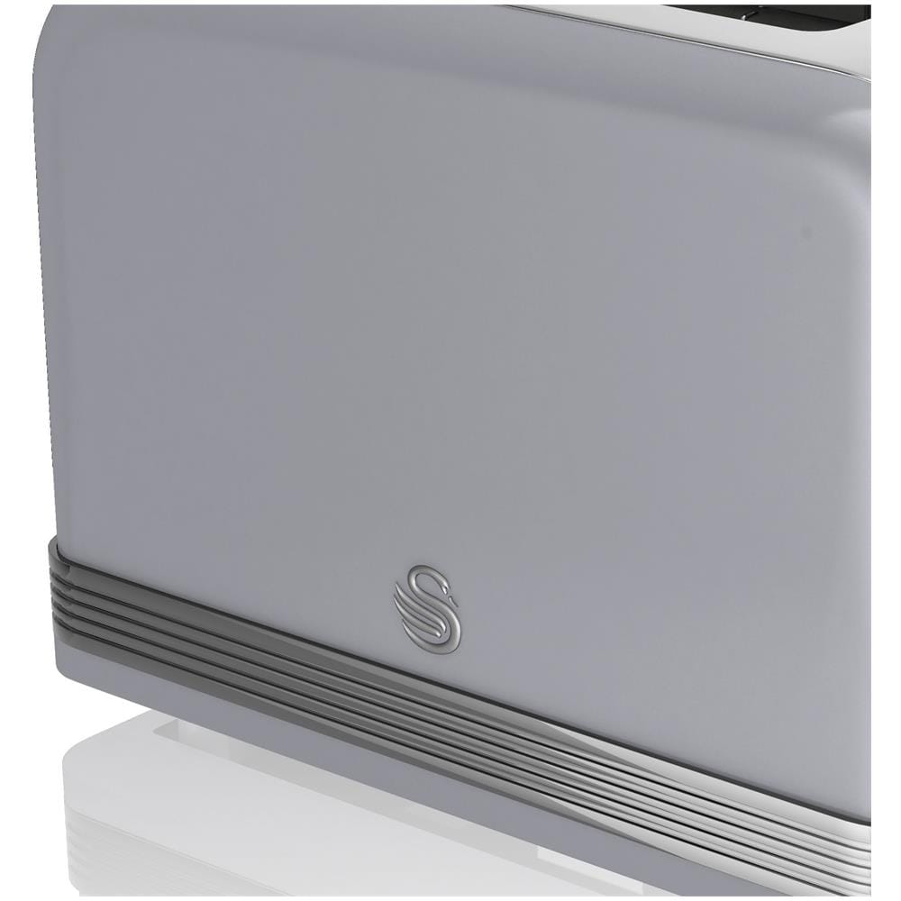 Tostapane A Fessura St19010grneu Retro Larga 2 Fette 3 Funzioni 6 Livelli Tostatura Vintage 800W Colore Grigio - Foto 4