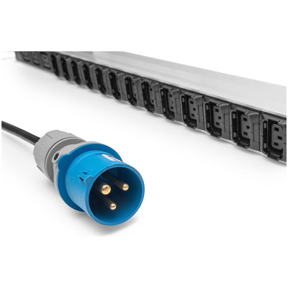 PDU IT di base, monofase 16 A, 24 x C13, 3 x C19, cavo di alimentazione da 3 m, spina IEC 60309 16 A - Foto 4