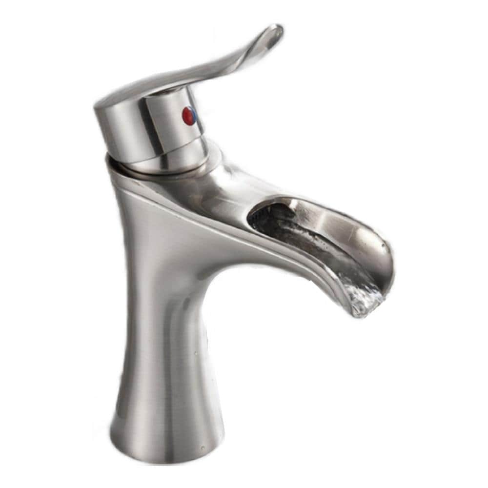 Rubinetto per lavabo da bagno, Blackswan, tipo Waterfall M5, modello nichel anticato, misura 18 cm - Foto 1