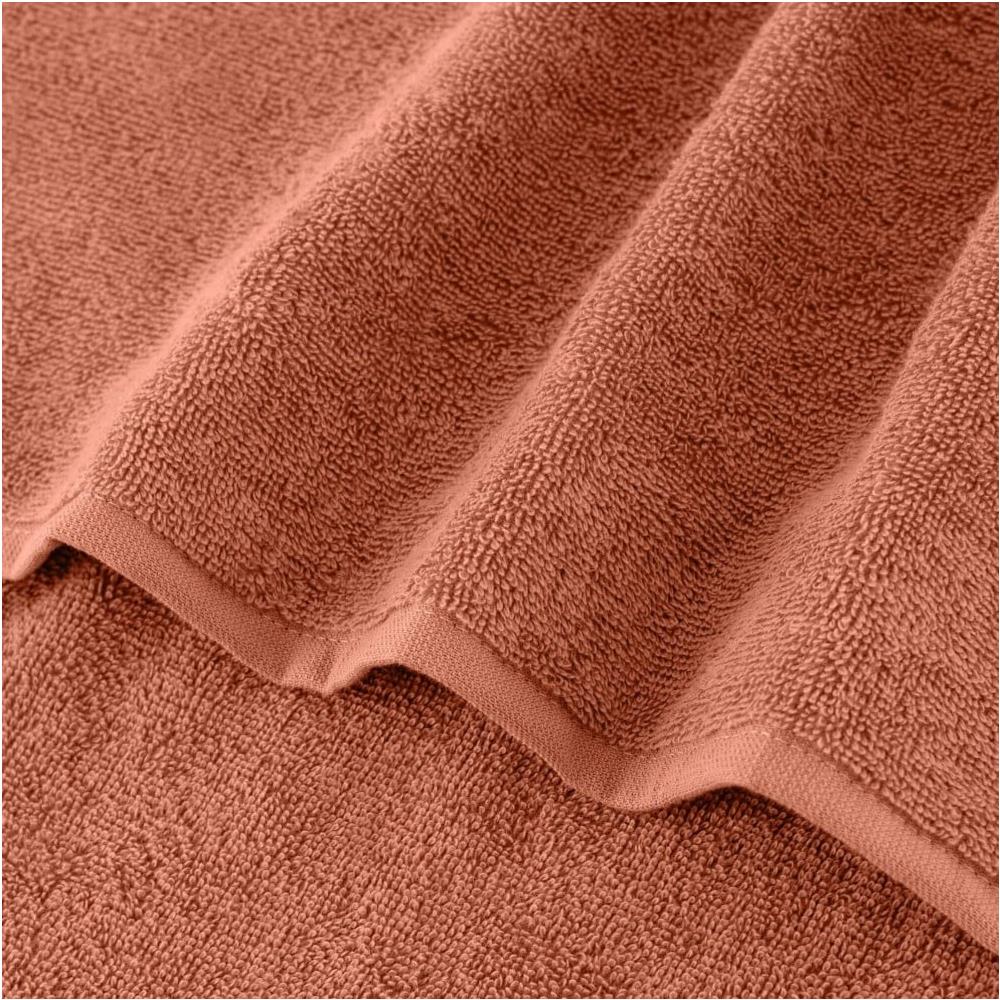 Asciugamano Liczi 2 - 70x140 cm - Rosso - 100% cotone egiziano - Ultra morbido e assorbente - Foto 2