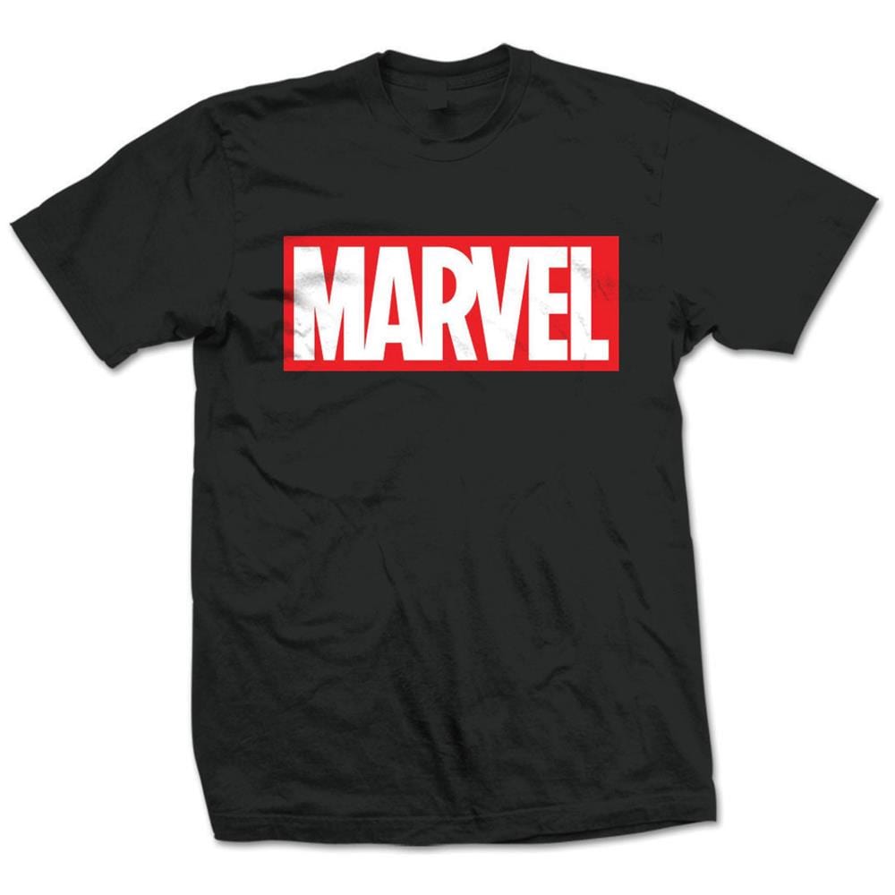 Marvel Comics - Marvel Box Logo Nero (T-Shirt Unisex Tg. L) - Foto 1