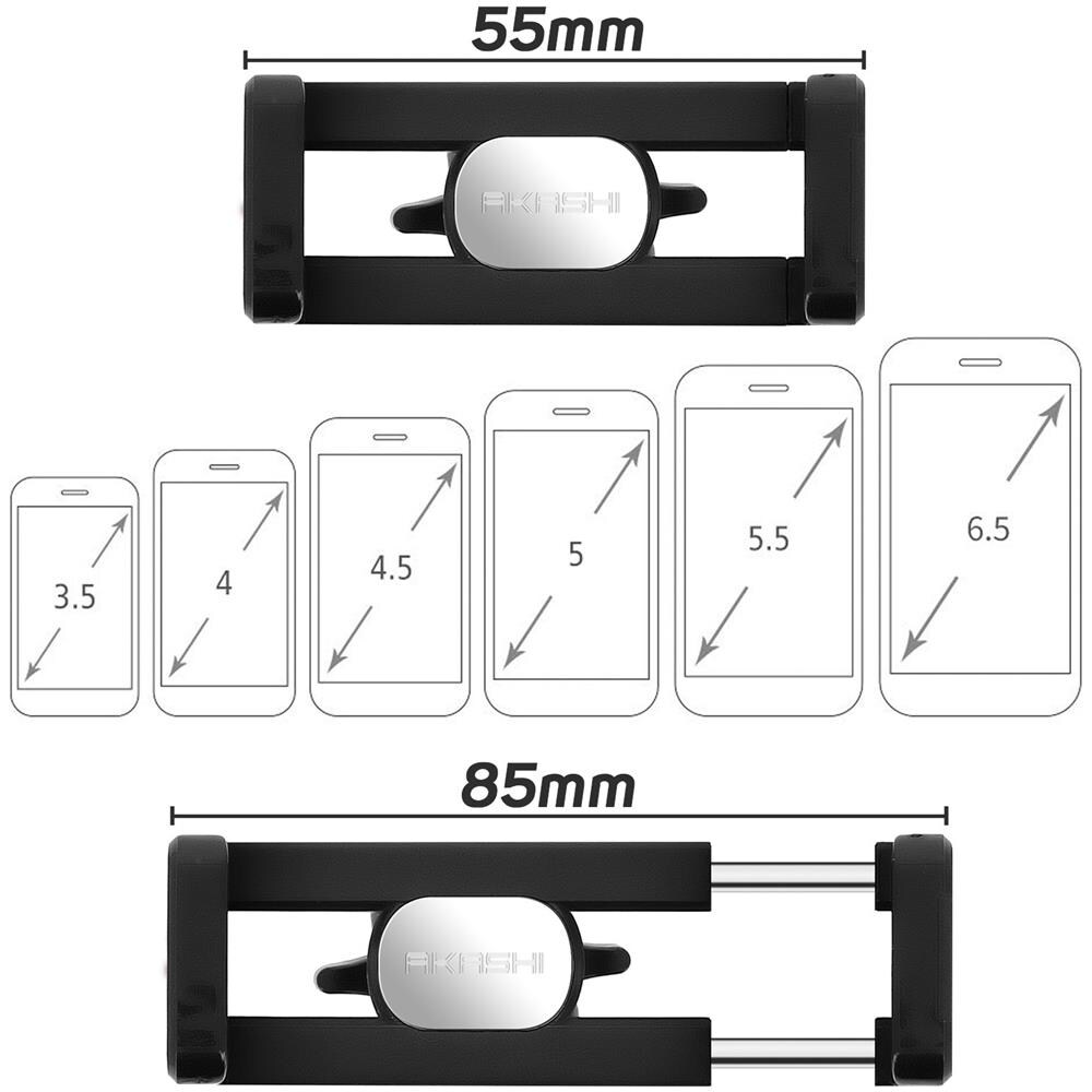 Supporto Auto Griglia Di Ventilazione Rotante 360° Funzione Stand Video - Foto 2