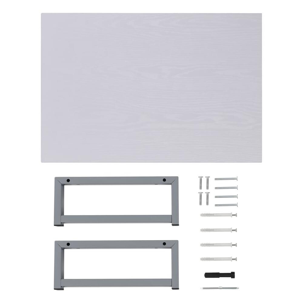 Set Mobili Da Bagno 2 Pz Ceramica Bianco - Foto 12