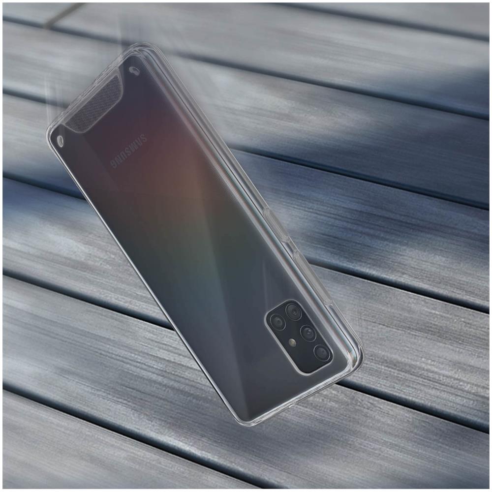 Cover Samsung Galaxy A51 Doppio Materiale Collezione Cristal Trasparente - Foto 5