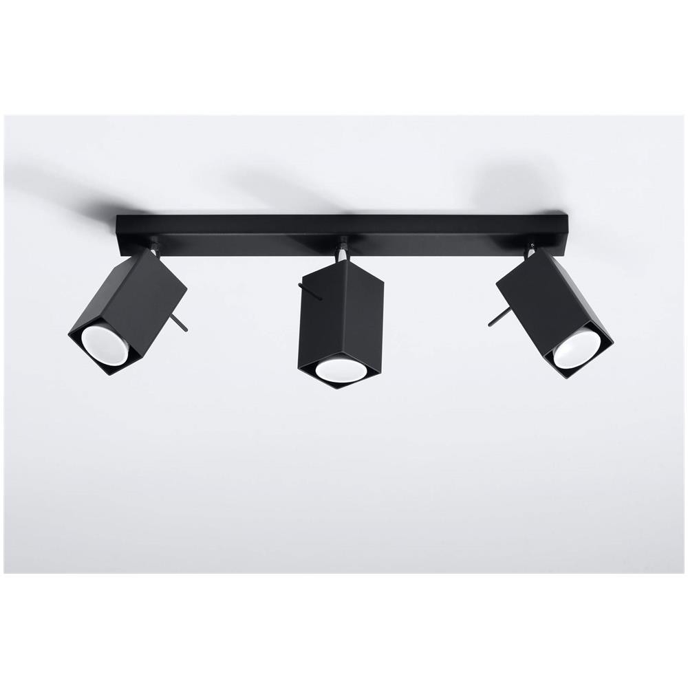 Barra Faretti 3 Luci Nera, Gu10 - Foto 2