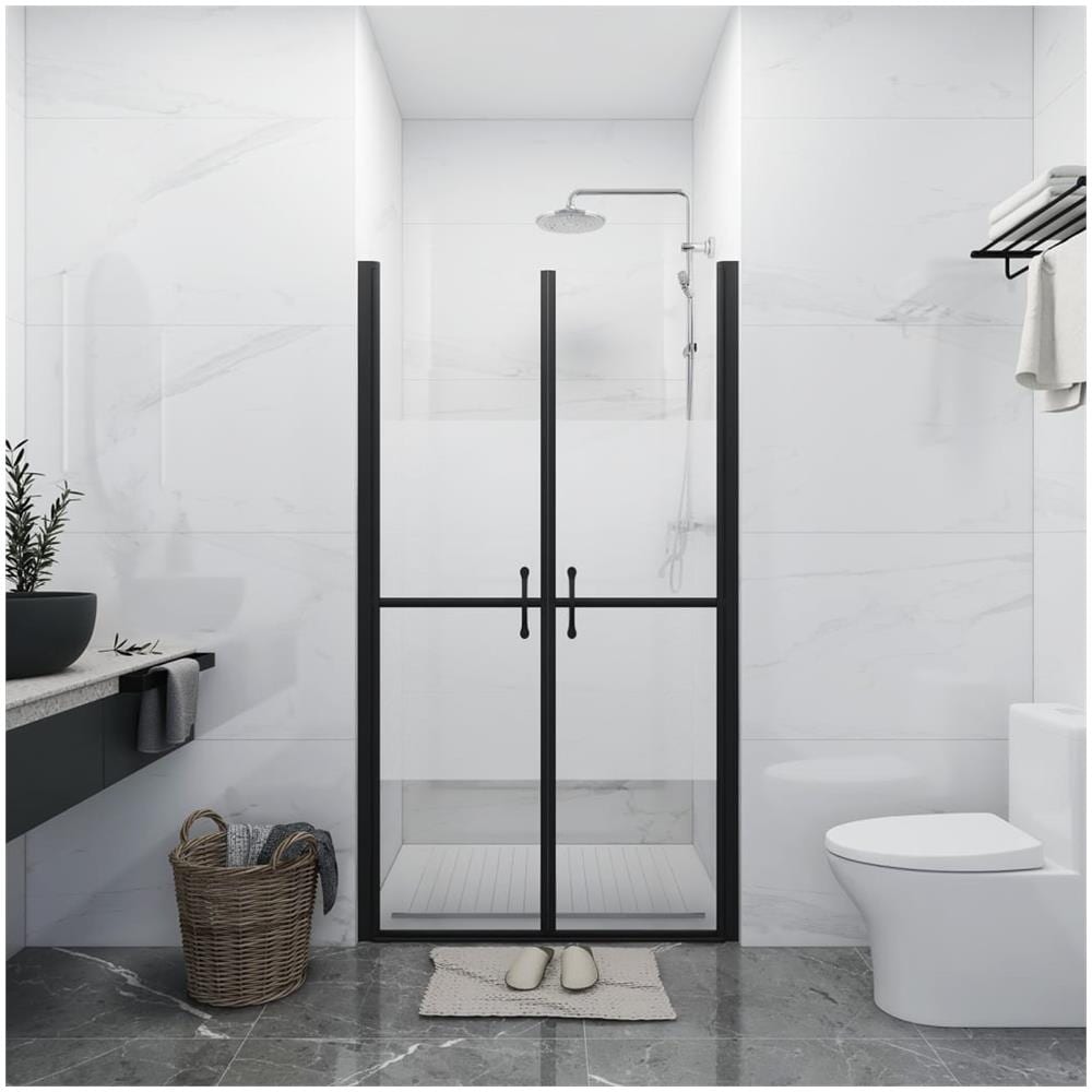 Porta Per Doccia In Esg Semi Satinato (83-86) x190 Cm - Foto 1