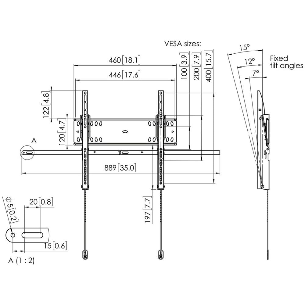 Vogel's 7045100 55" Nero supporto da parete per tv a schermo piatto - Foto 7