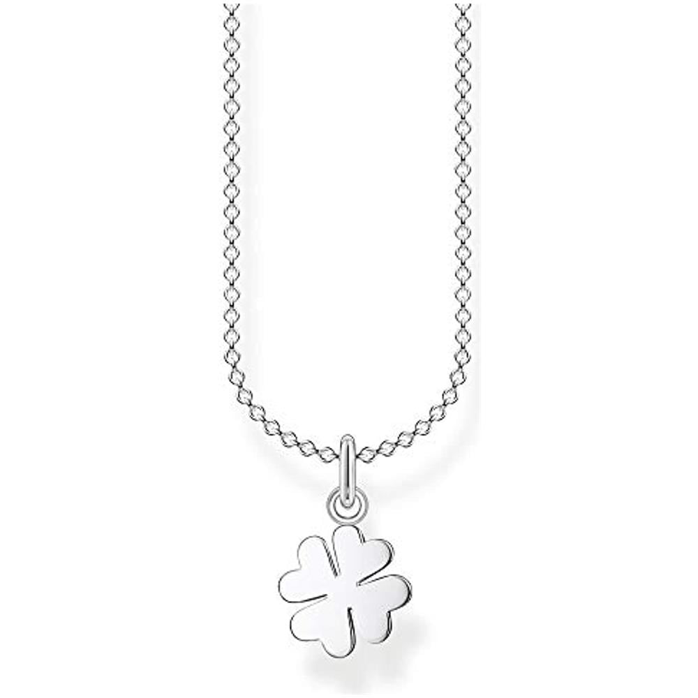 , Collana Da Donna In Argento Sterling 925, Con Quadrifoglio, Lunghezza 38-45 Cm - Foto 1