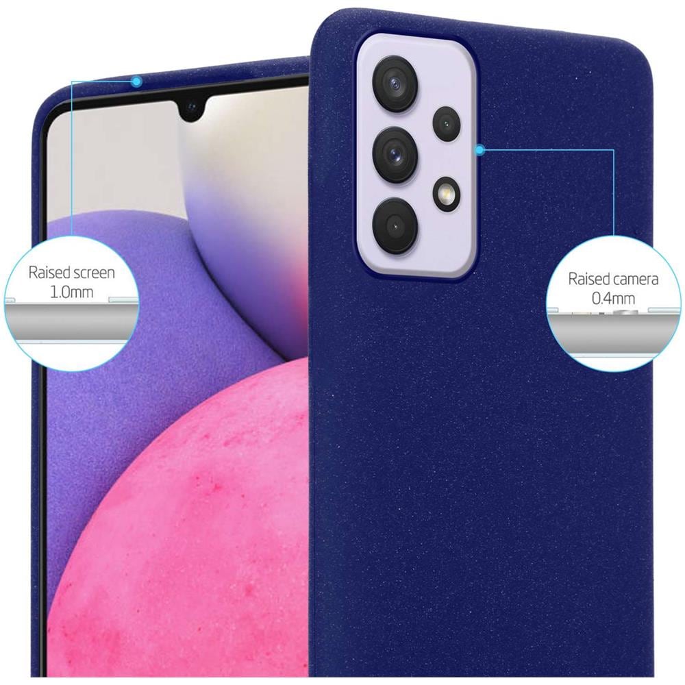 Custodia Compatibile Con Samsung Galaxy A33 5g In Frost Blu Scuro - Coperchio Protettivo In Silicone Tpu Flessibile - Foto 2