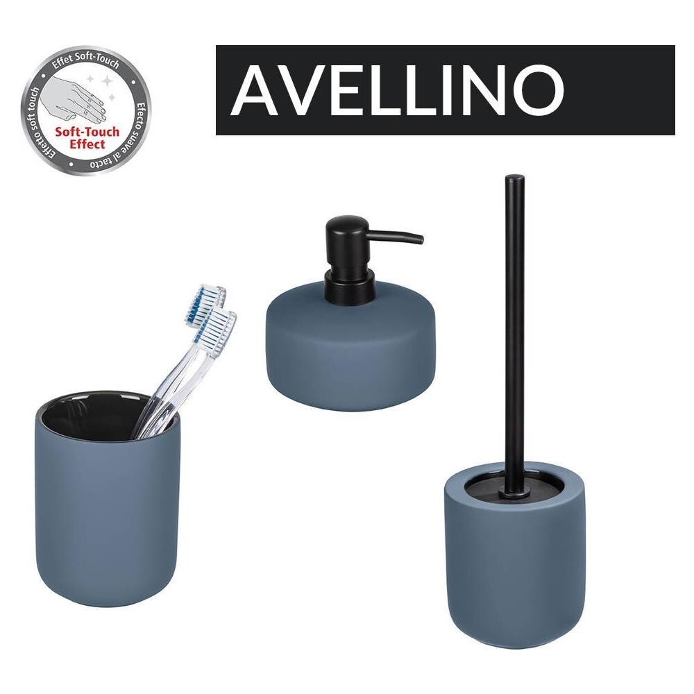 Contenitore Spazzolino Avellino, Ceramica, Blu, Ø 7,5 Cm, - Foto 2