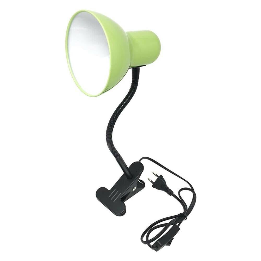 Lampada Lumetto Da Scrivania Braccio Flessibile Pinza Per Fissaggio Lume Verde - Foto 1