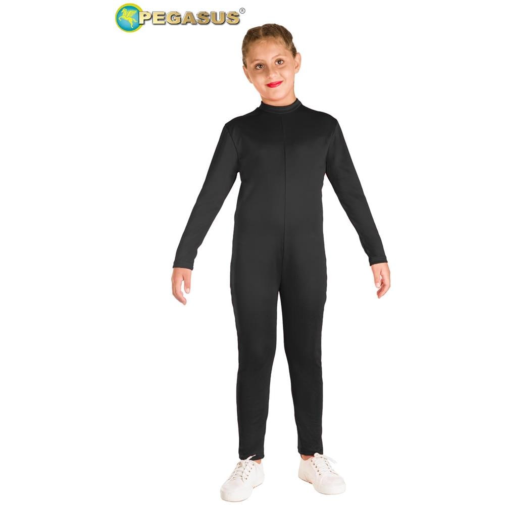 Tuta Tinta Unita Nera Bambina Tg 7/8 Anni - Foto 1