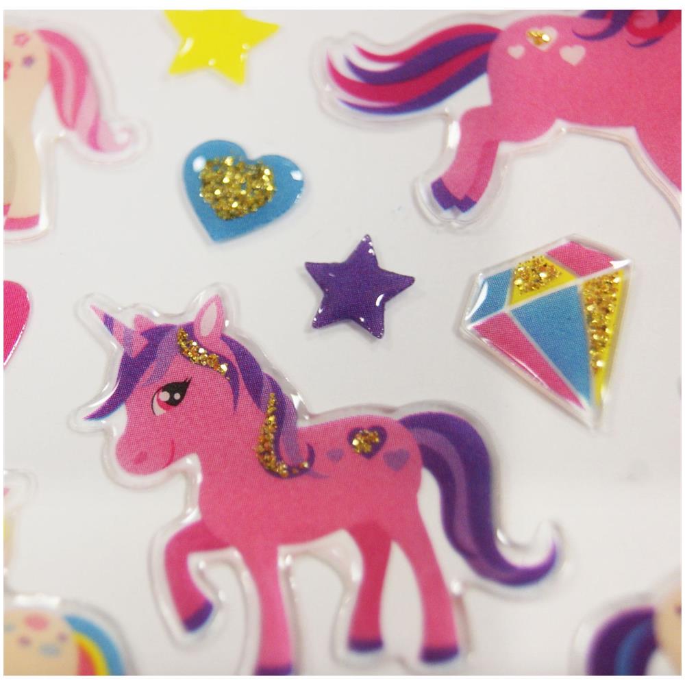 Adesivi - Unicorni - Little Pony - Glitter - Epoxy - Foto 1