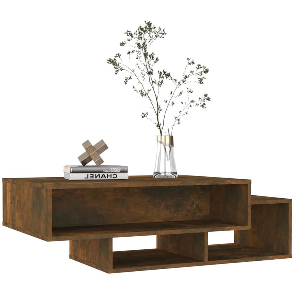 Tavolino Da Salotto Rovere Fumo 105x55x32 Cm Legno Multistrato - Foto 3