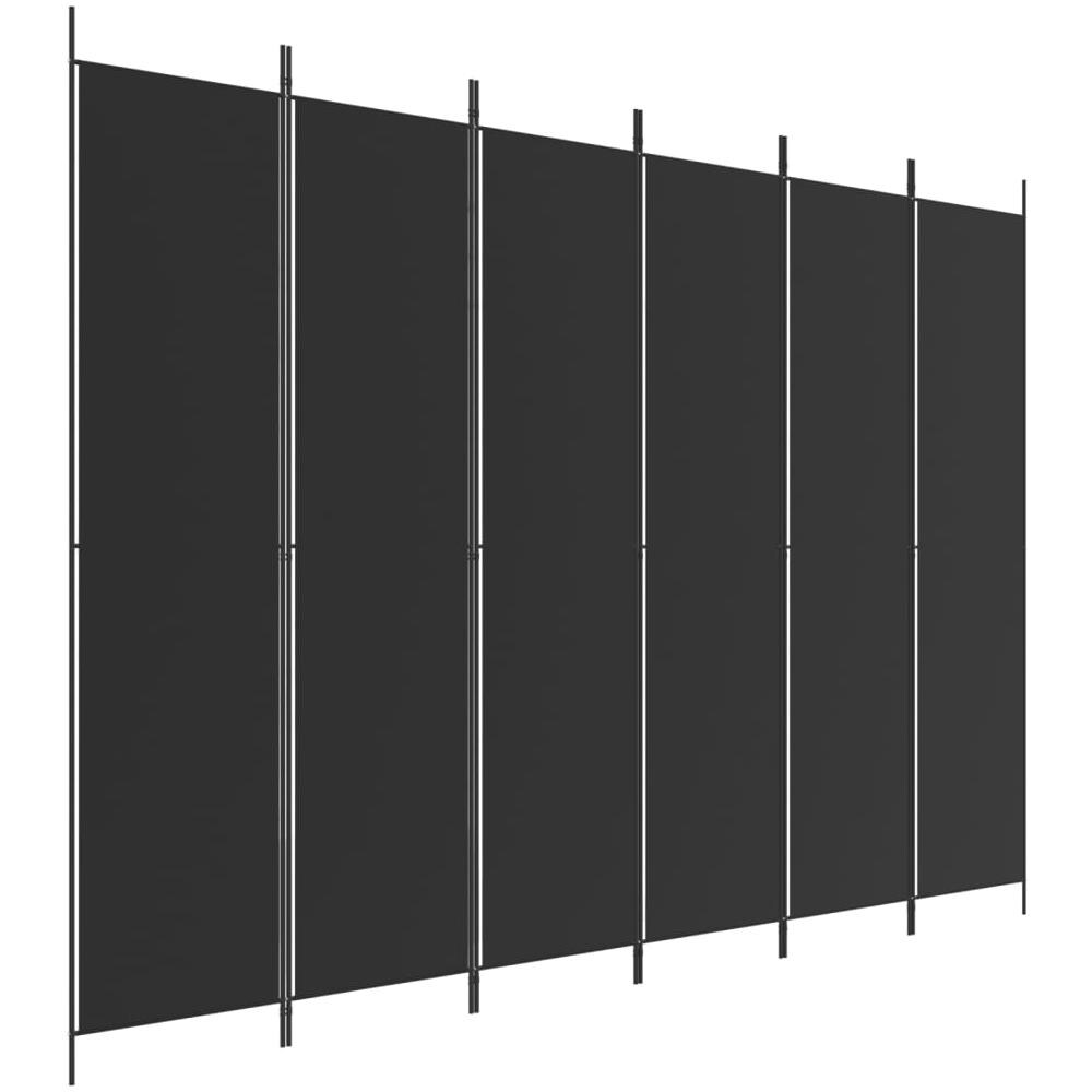 Divisorio A 6 Pannelli Nero 300x220 Cm In Tessuto - Foto 2