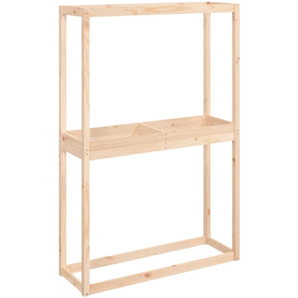 Portapneumatici 120x40x180 Cm In Legno Massello Di Pino - Foto 2