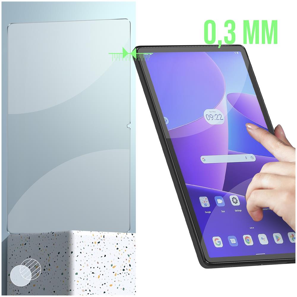 Vetro Temperato 9h Per Lenovo Tab M10 Plus Gen 3 Anti-graffi Anti-macchie - Foto 5