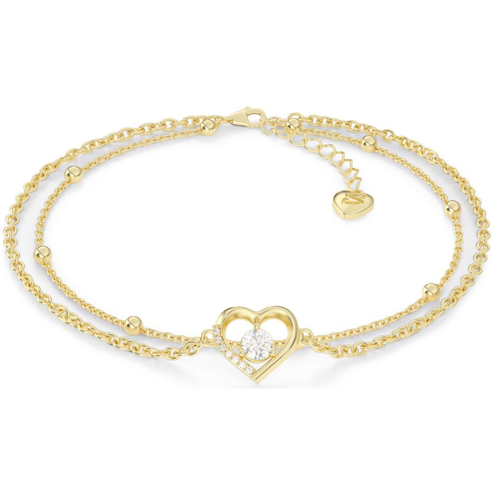 Cavigliera in Argento Sterling, ""Heart"", Oro - Foto 1