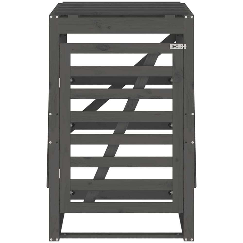 Copribidone Grigio 84x90x128,5 Cm In Legno Massello Di Pino - Foto 8