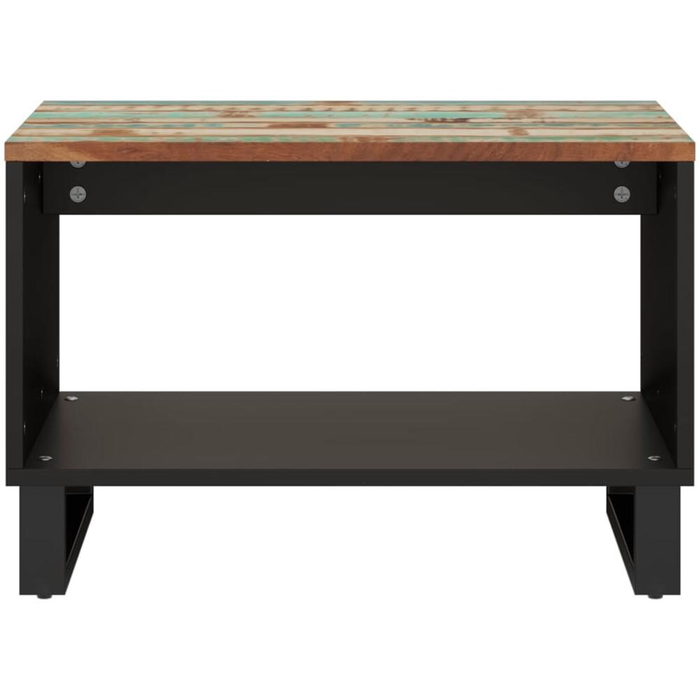 Tavolino Da Salotto 60x50x40 Cm In Legno Massello Di Recupero - Foto 3