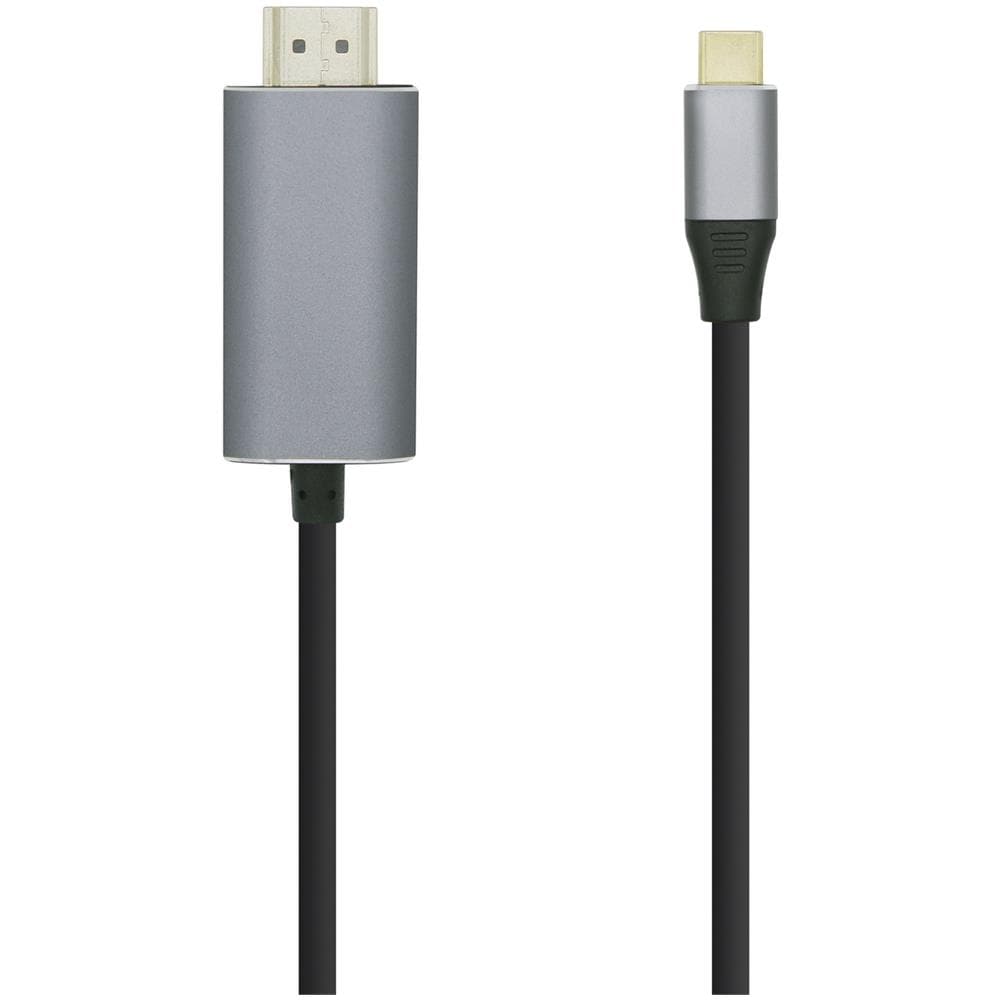 A109-0392 cavo e adattatore video 0,8 m HDMI tipo A (Standard) USB tipo-C Alluminio, Nero - Foto 1