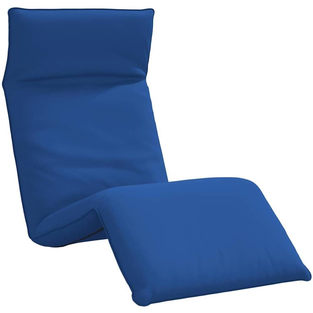Lettino Pieghevole Blu Reale 175x54x8,5 cm in Tessuto Oxford - Foto 1
