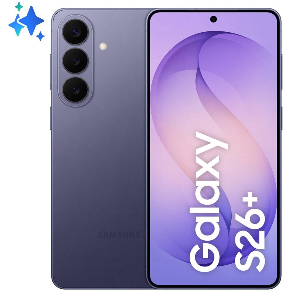 Galaxy S26 Plus 5G AI 256GB 12GB Ram Display 6.7" Dynamic Amoled 2X 120Hz Main Camera 50MP DualSim (nanoSim+eSim) Android 16 Exynos 2600 4900mAh Cobalt Violet - Foto 1