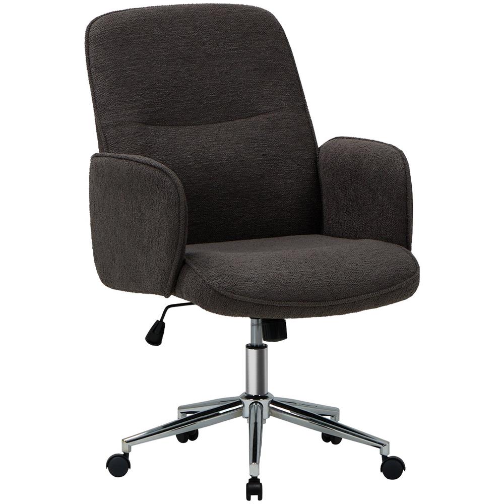 Sedia ergonomica per ufficio - Schienale alto design conchiglia, girevole con ruote - Grigio - Foto 1