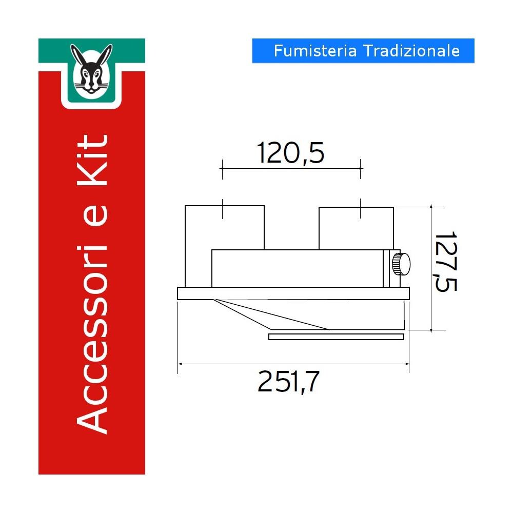 303847 Kit Sdoppiatore, Diametro 80/80 Per Turbomag - Foto 2