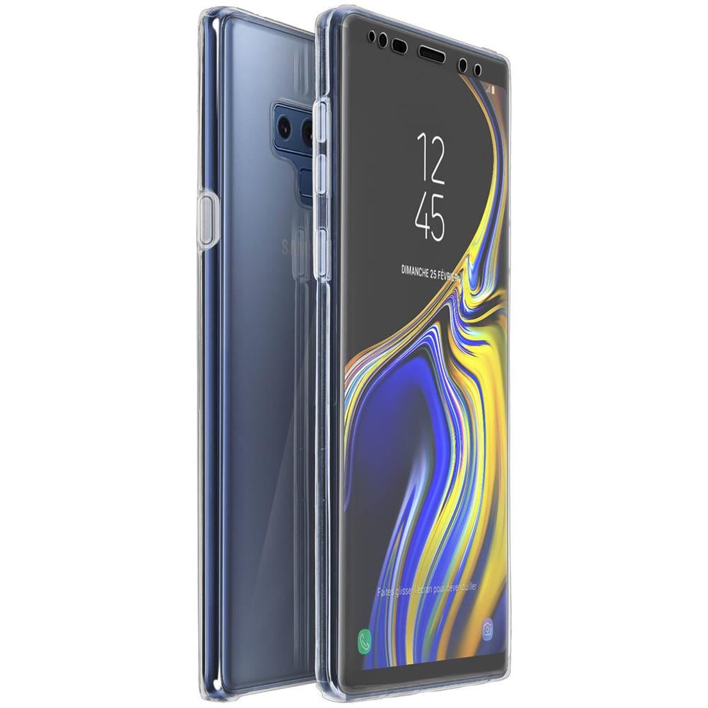 Cover Samsung Galaxy Note 9 Protezione Silicone + Retro Rigido - Trasparente - Foto 2