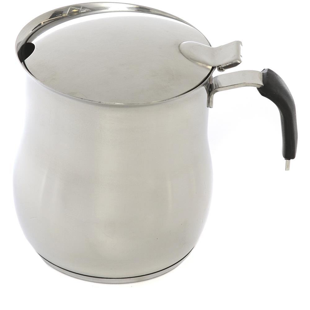 Caffettiera Teiera In Acciaio, Con Coperchio Grigio - Foto 1