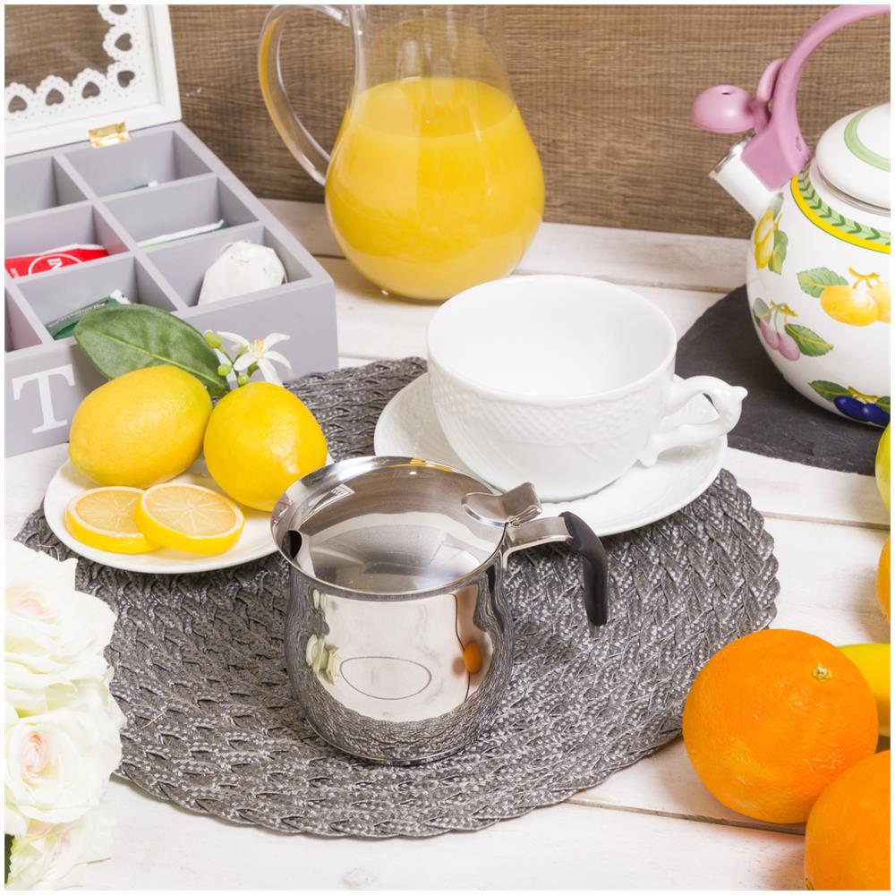 Caffettiera Teiera In Acciaio, Con Coperchio Grigio - Foto 2