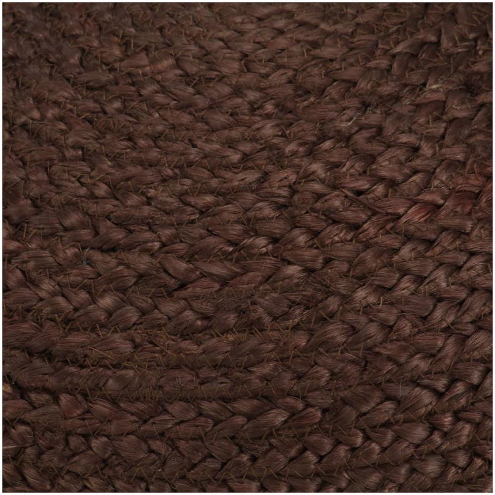 Pouf Lavorato A Mano 40x45 Cm In Juta Marrone - Foto 2